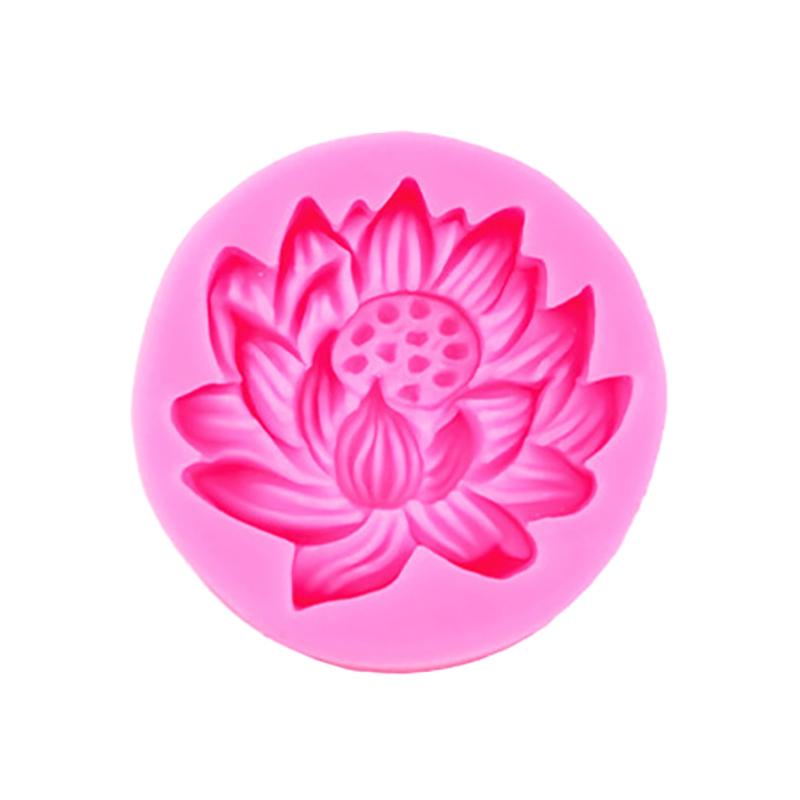 Lotus Shape Silicone Mold Large, Medium And Small Lotus Seed Chocolate Fondant Scented Candle Cake Decoration Mold