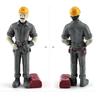 7Pcs/Set Hand Painted Miniature Landscape Figurine High Simulated Workplace Fireman Policeman Landscape Figurine for Decoration
