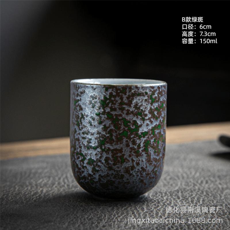 Coarse Pottery Master Cup Retro Kung Fu Teacup Master Cup Latte Flower Personal Cup Tea Cup Large Teacup