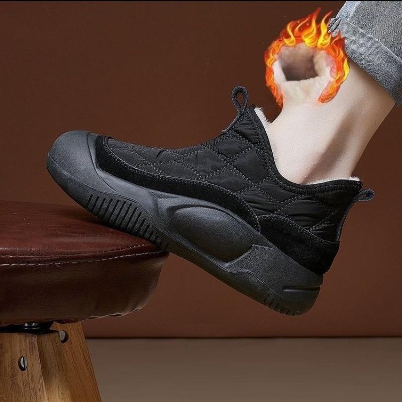 Нескользящая повседневная хлопковая обувь - Новый стиль, универсальные снегоступы для женщин 35