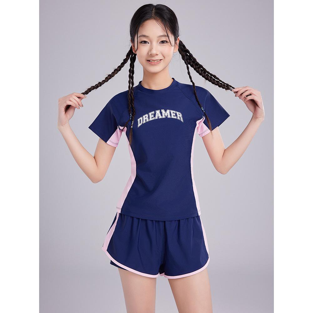 2025 New Style Girls' Split Swimsuit for Teens and Children