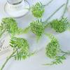 3PCS Plastic Artificial Oat Fruit Green Colorr Faux Oat Stems Green Plastic Flowers  Wedding Floral