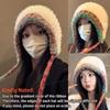 Warm Thickened Fashion Plush Hat Knitted Bonnet Caps Cute Bucket Hat  for Women Girls