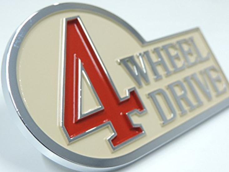 Genuine Domestic Toyota Land Cruiser 40 FJ40 BJ40 4WD 4WHEEL DRIVE Back Door Emblem [Rare Part]