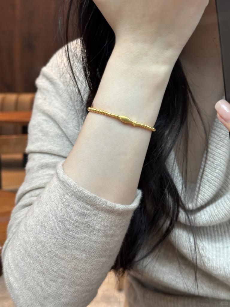Transfer Koi Handornamente Goldperle Kleiner Fisch Armband für Damen 2024 Neuer Stil Goldperle Perlen Glücksbringer Armband Heißer Verkauf