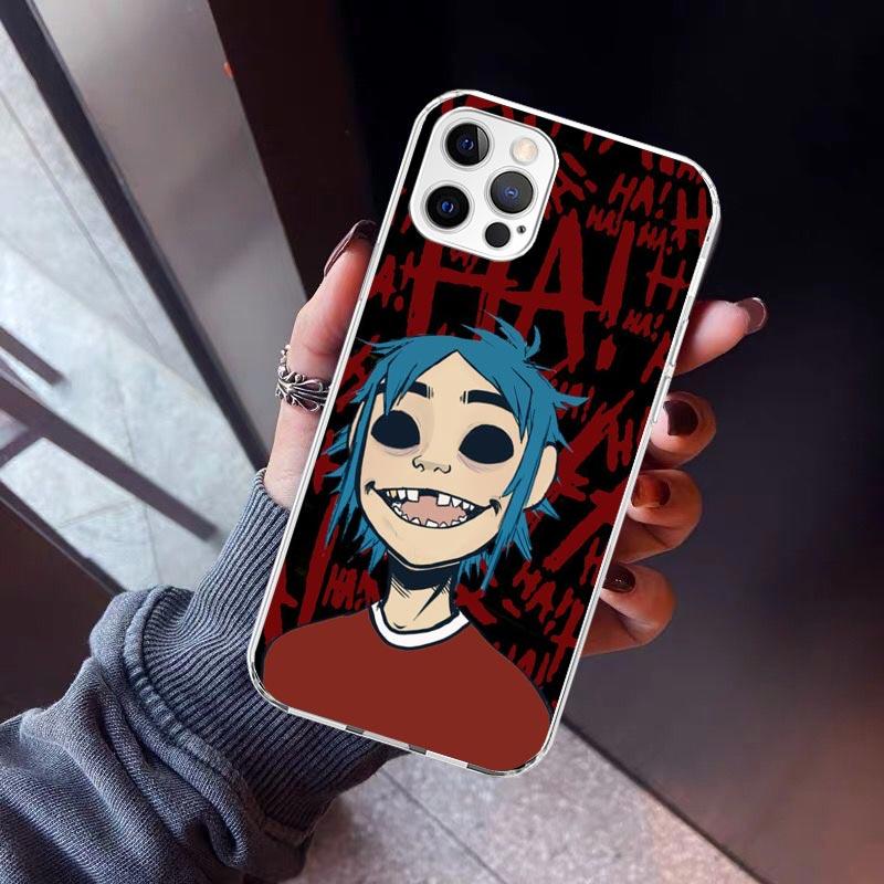 Gorillaz Anime Phone Case for Apple iPhone 17 Air 16 16E 15 14 Plus 13 Mini 12 11 Pro Max 7 8 + SE 2020 Soft Cover Fundas 16 15