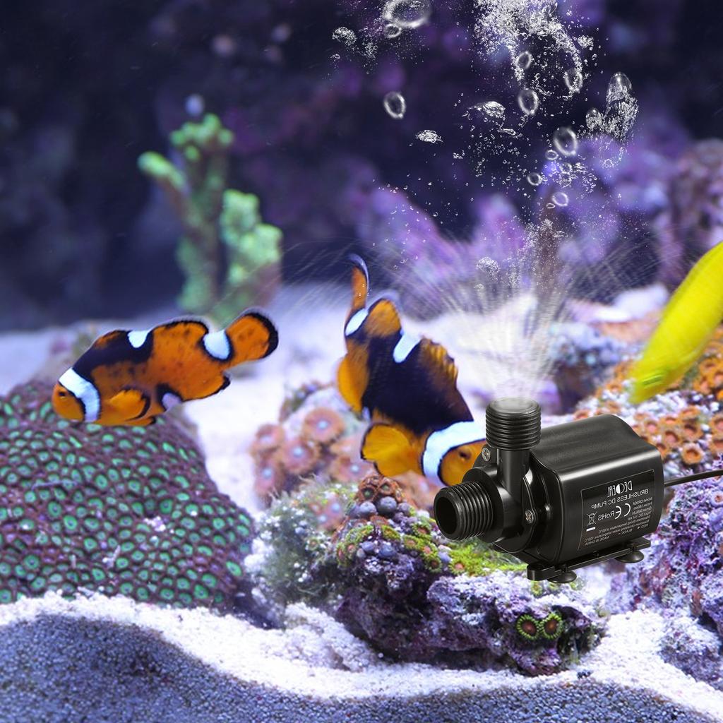 DECDEAL USB Brushless Water Pump with Strainer Ultra quiet DC12V Micro Brushless Water Oil Pump Waterproof Submersible
