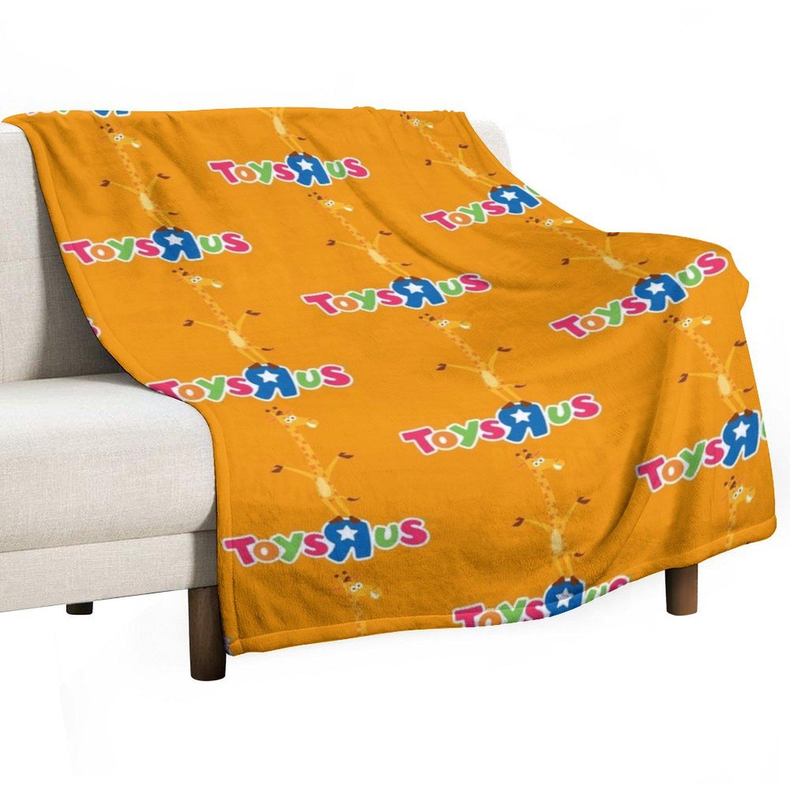 The Toys Are Us Logo Throw Blanket Summer Thermal for babies wednesday Blankets 30x40in