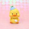 Kawaii Shake Resin Duck Figurine Exquisite lucky Duckling Doll Toy  Living Room