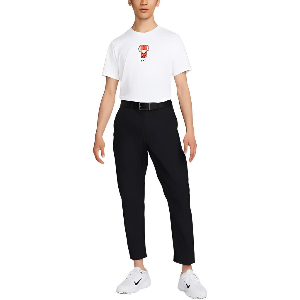 Nike T Shirts Men's White Crew Neck Moderate DR7722-100