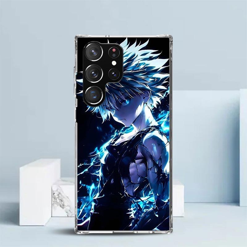 Huner X-Hunters Killua Phone Case For Samsung Galaxy S24 S25 Edge S26 Ultra S22 S23 Plus S21 + S20 FE Soft TPU Back Cover Galaxy