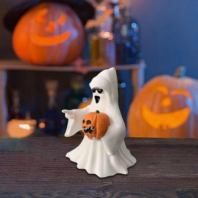 Statue Halloween Figurine Holiday Spooky Resin Ornament Sculpture for Porch Decor Party Indoor