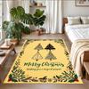 Christmas Printed Square Area Rug Soft Non Slip Floor Carpet For Bedroom Holiday Gift