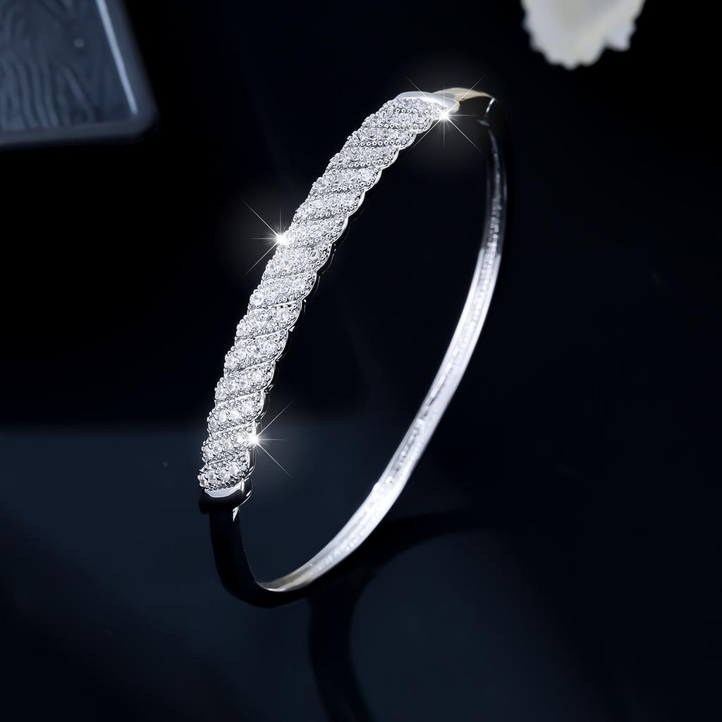 High-end Zircon Bracelet European and American Light Luxury Simple Women's Bracelet Jewelry