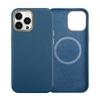 PremiumLeather Phone Case IPhone 12 13 14 Series Magnetic Snap-on Full Coverage Shockproof Protective Cover