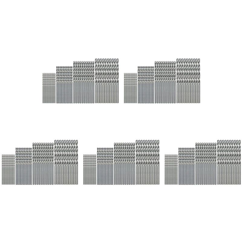 

ABWR-200 Pieces 0.5Mm-2.0Mm Straight Shank Mini Drill Bit Set Tiny Mini Small Drill Bits Full-Ground HSS Twist Drill For Dil срібний