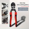 Anti-Slip Edge Bolt Cutters with Nail Puller Industrial Grade Wire Cutter Rebar Shears Portable Hand Tools for Professional Use
