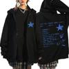 Hard and Soft 2024 Tour Harajuku Zipper Hoodie - Unisex Fashion Cardigan Jacket