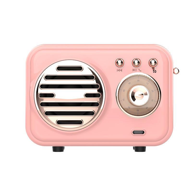 W13 Retro Mini Wireless Outdoor Portable Radio Speaker with Loud Bass