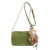 Crossbody bag women's new trendy retro suede pillow bag shoulder underarm bag cylinder handbag