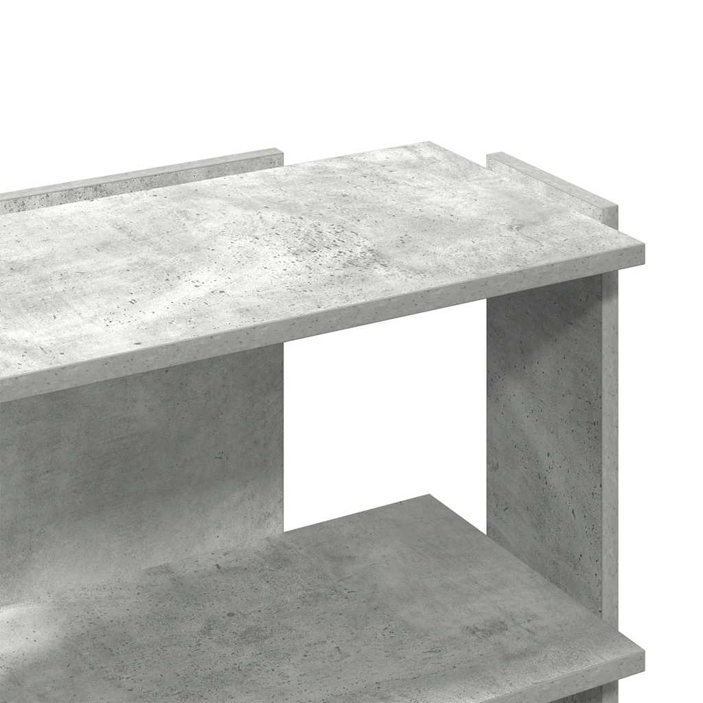 Bookshelf 3 Shelves Concrete Grey 60 x 30 x 60 cm Engineered Wood
