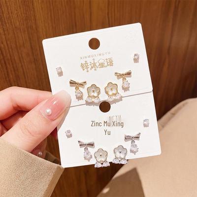 14k Gold-Plated Exquisite Flower Earrings with S925 Sterling Silver Needle