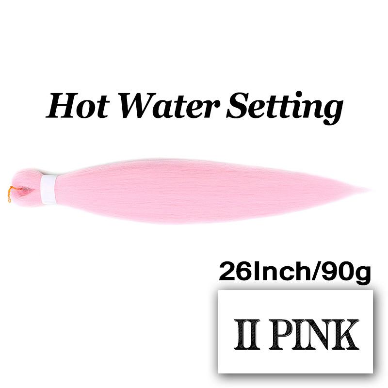 Braiding Hair Pre-stretched 26 Inch Hair Extensions for Afro Crochet Braids Synthetic Hair DIY Purple Pink Peach Red Jumbo Braid