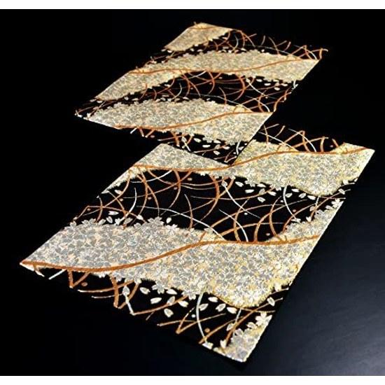 Boxed Ready Gifts Japanese Present That Foreigners Will Appreciate. Kimono-style Obi-inspired Set Two Japanese-style Tea Mats Full Pattern (Miyabi).