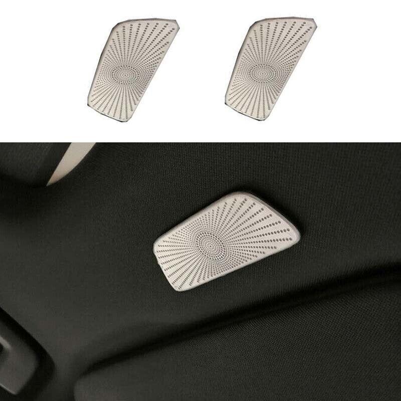 2pcs Roof Speaker Panel Titanium Silver Fit For Volvo XC90 Cover Trim 2016-2023