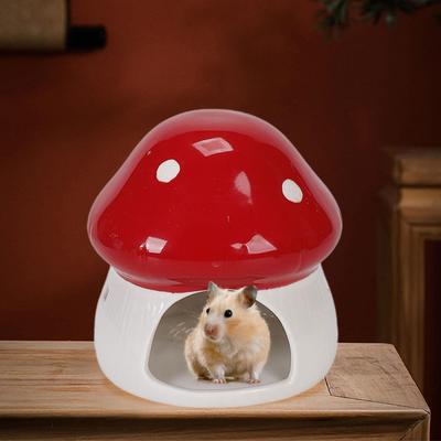 Keramik Hamsterhaus Höhle Cartoon Indoor Meerschweinchen Versteck Versteck Bett für Frettchen Zwerg