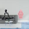 Creative Abstract Thinker Statue And Ceramic Ginger Jar Porcelain Decorative Figurine for Bedroom