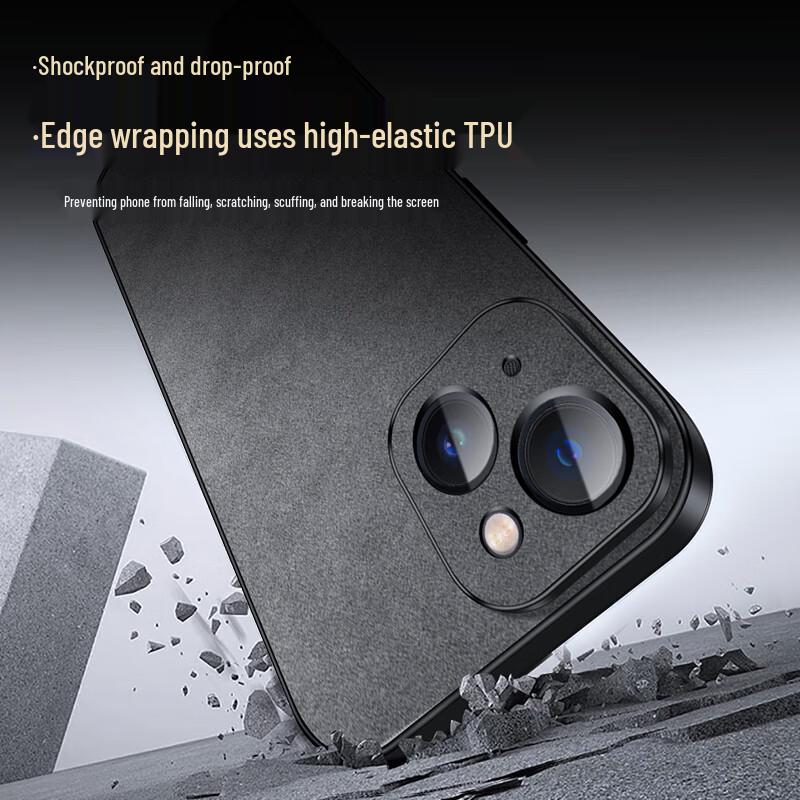 Shangsu Nubuck Leather Anti-Drop iPhone 13 Series Case