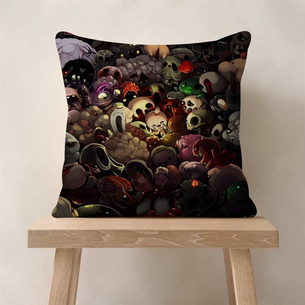 Game The Binding Of Isaac Movie Sticky Decorative Room Aesthetics Pillow Case Home Decor Bedroom Sofa Bed Couch Pillow X