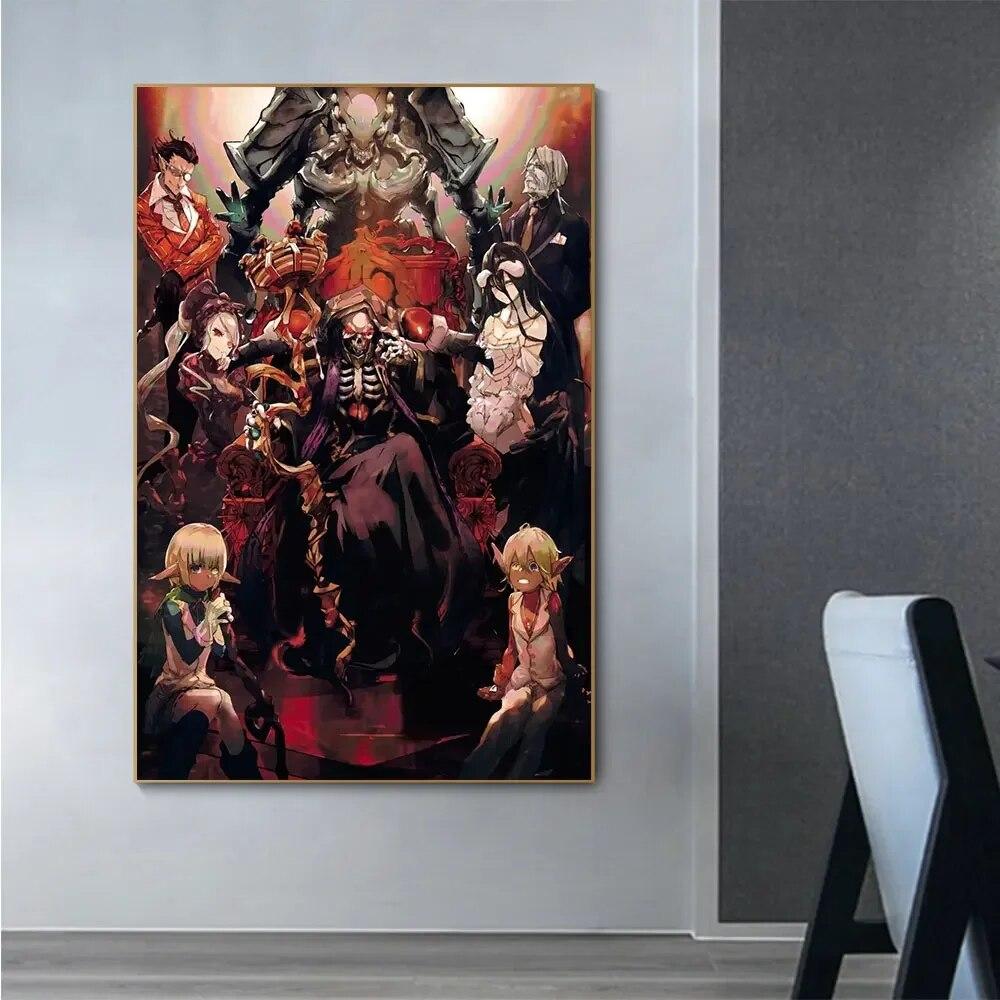 

Японский фэнтезийный приключенческий аниме-плакат и принт «Оверлорд», персонаж, холст, картина, настенная художественная картина для гостиной, домашний декор 21cm×30cm NoFrame