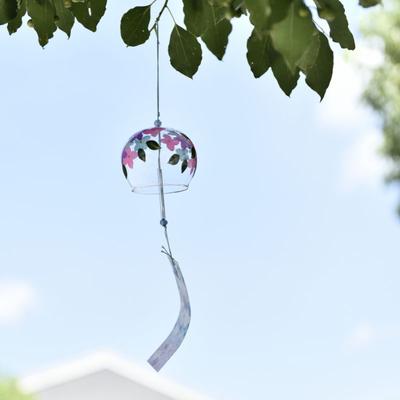 Větrné zvonkohry v japonském stylu Závěsné dekorace Větrné zvonky Ruční výroba skla Dárek k narozeninám Domácí dekorace Zvonkohra