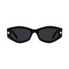 Givenchy Logo Design Acetate Irregular Shape Sunglasses Men Sunglasses Black GV40062I-01A