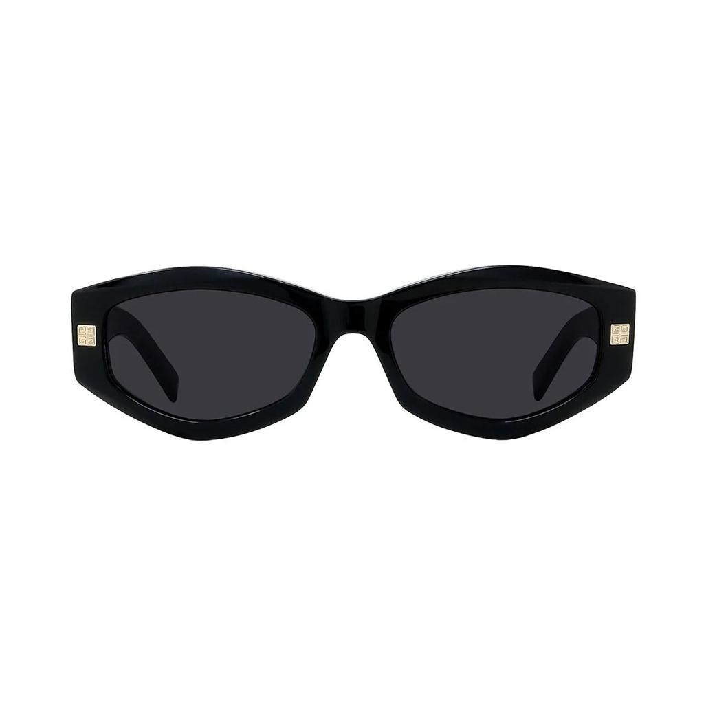 Givenchy Logo Design Acetate Irregular Shape Sunglasses Men Sunglasses Black GV40062I-01A