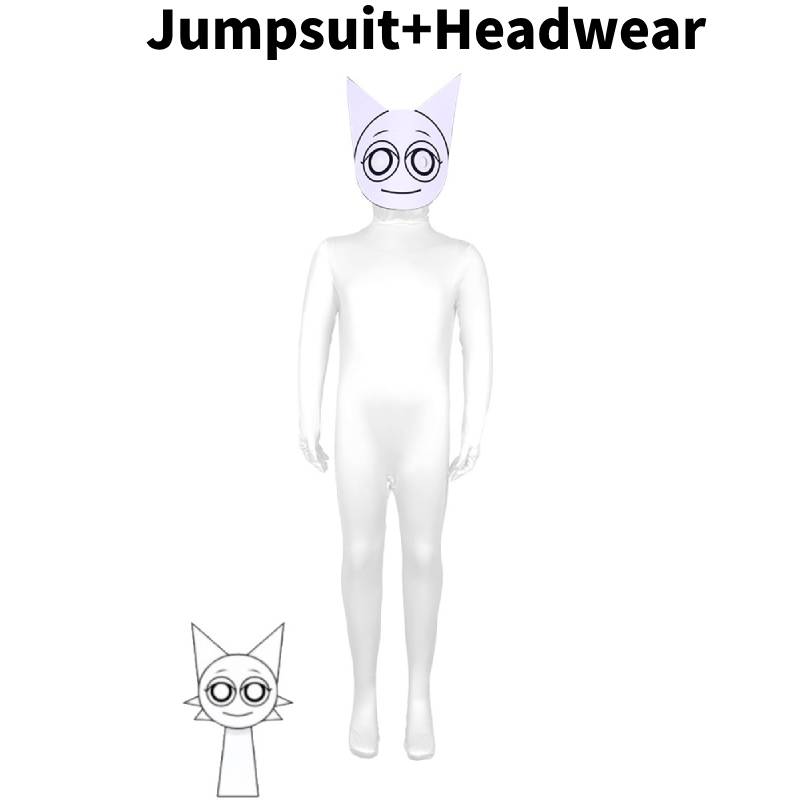 Cosplay Incredibox Sprunki Kids Adults Jumpsuits Halloween Costume Bodysuit