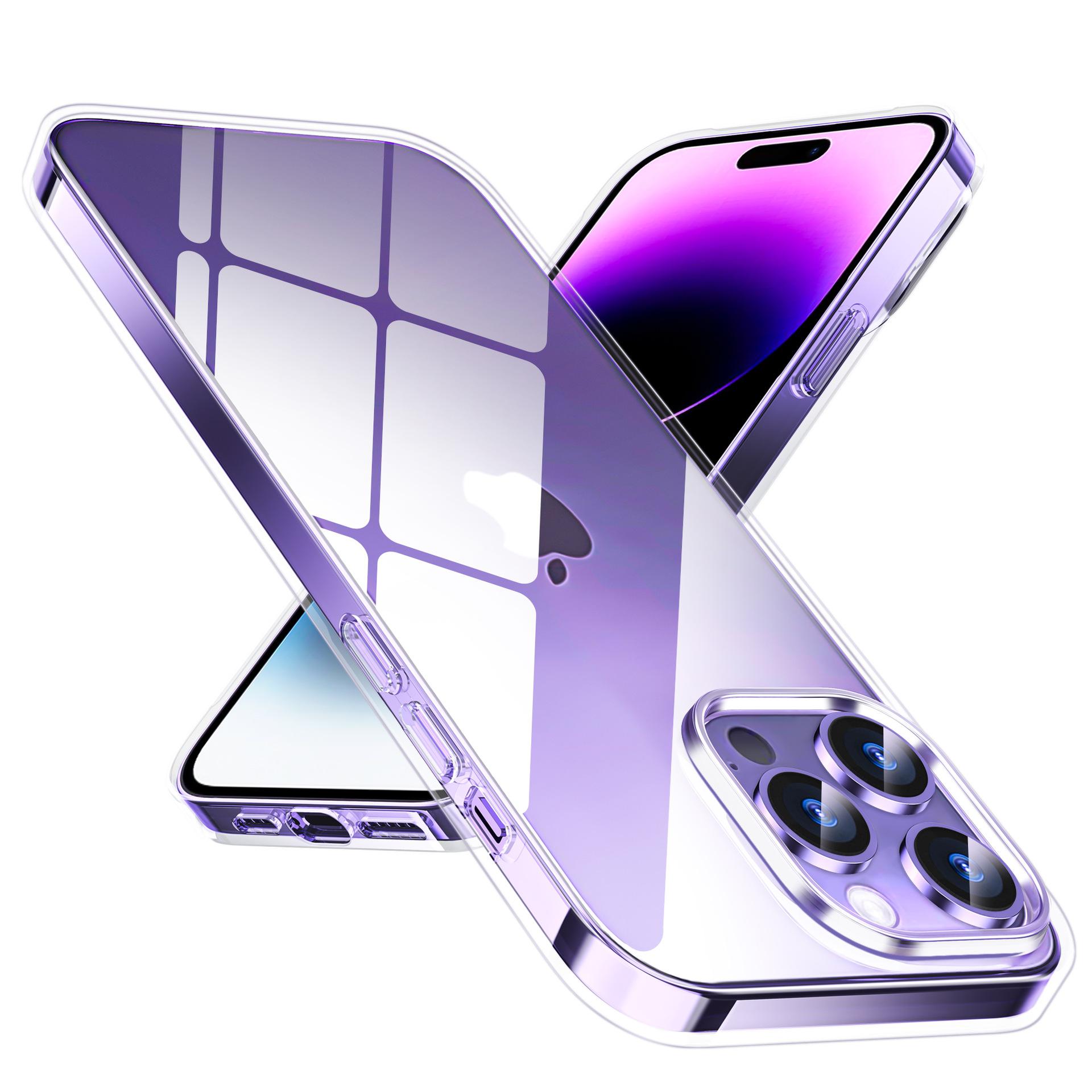 

For Apple Mobile Phone Case 13pro Transparent Magnetic PC Hard Shell Anti-yellow and Scratch-resistant for IPhone16/15pm Mobile Phone Case For iPhone11 (large hole)