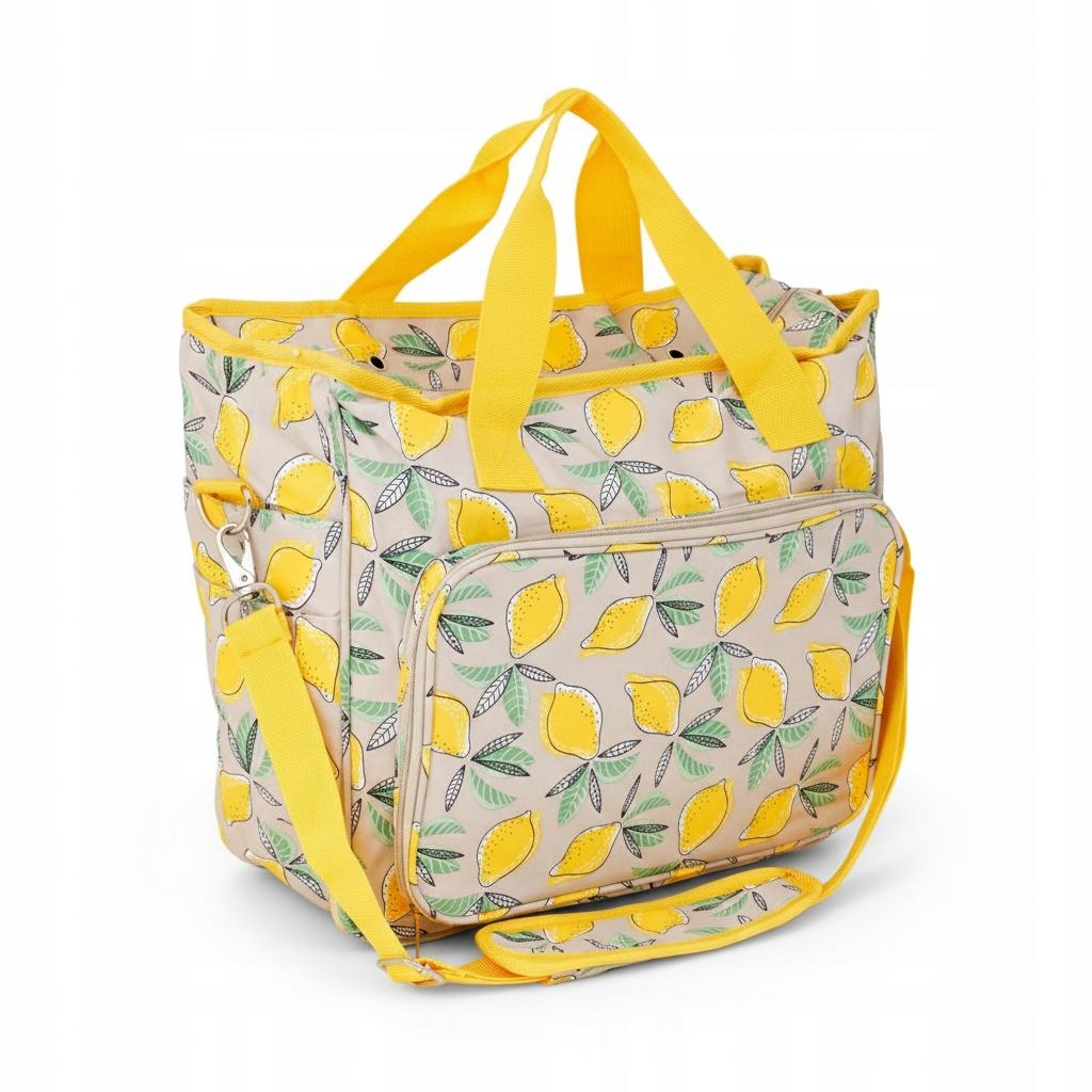 Lemon Yarn And Knitting Accessories Bag With Organizer
