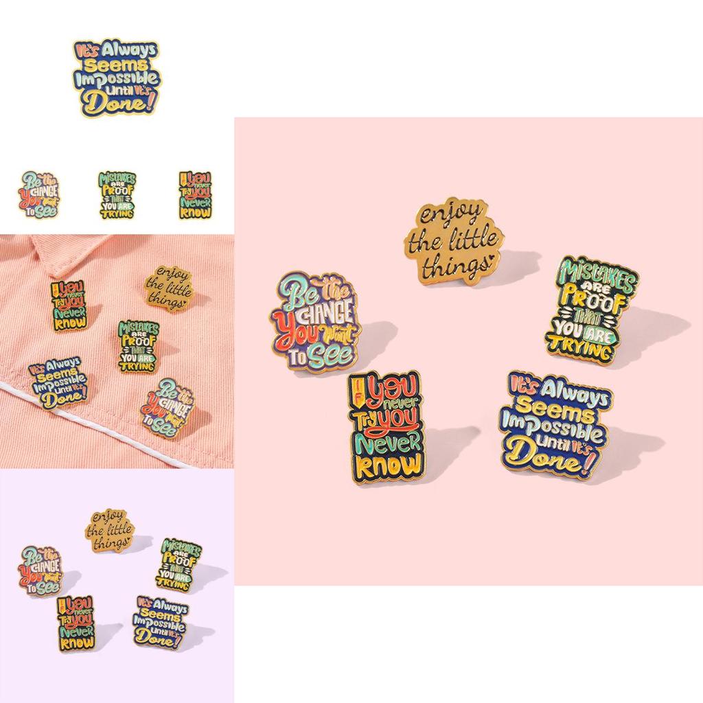 Colorful Geometric Alloy Brooch Pin For Men And Women Stylish Decorative Accessory