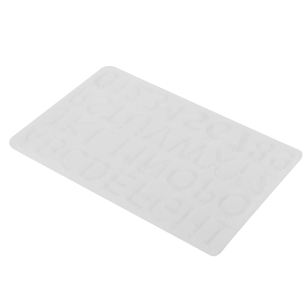 DIY Casting Mold English Alphabet Number Cookies Molds Cake Jewelry Keychain Decoration