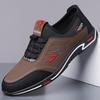 Casual men's shoes, leather shoes, men's fashion, versatile soft-soled soft-side shoes, breathable and comfortable slip-ons