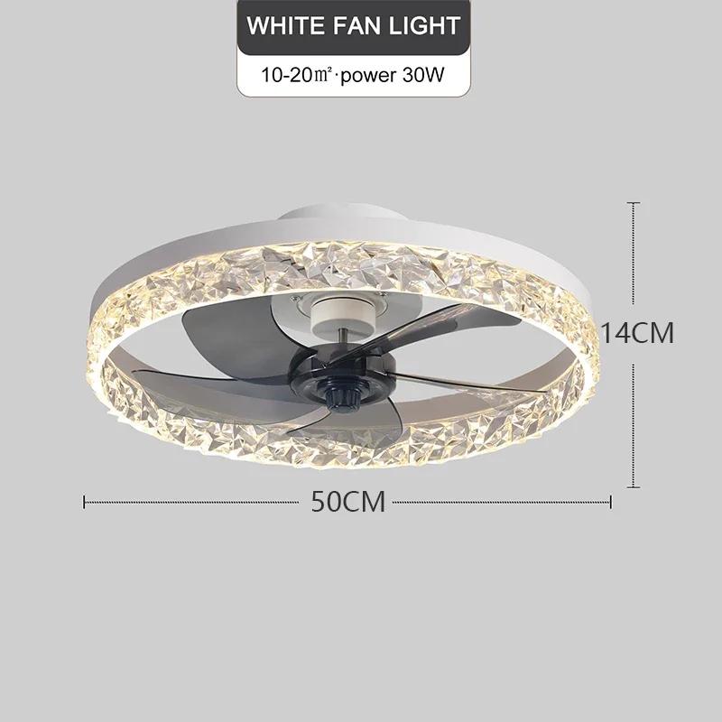 Home Ceiling Fan Led Lighting Modern Dimmable Remote Control Ceiling Fans Living Room AC Variable Frequency Fan Ceiling Lamp