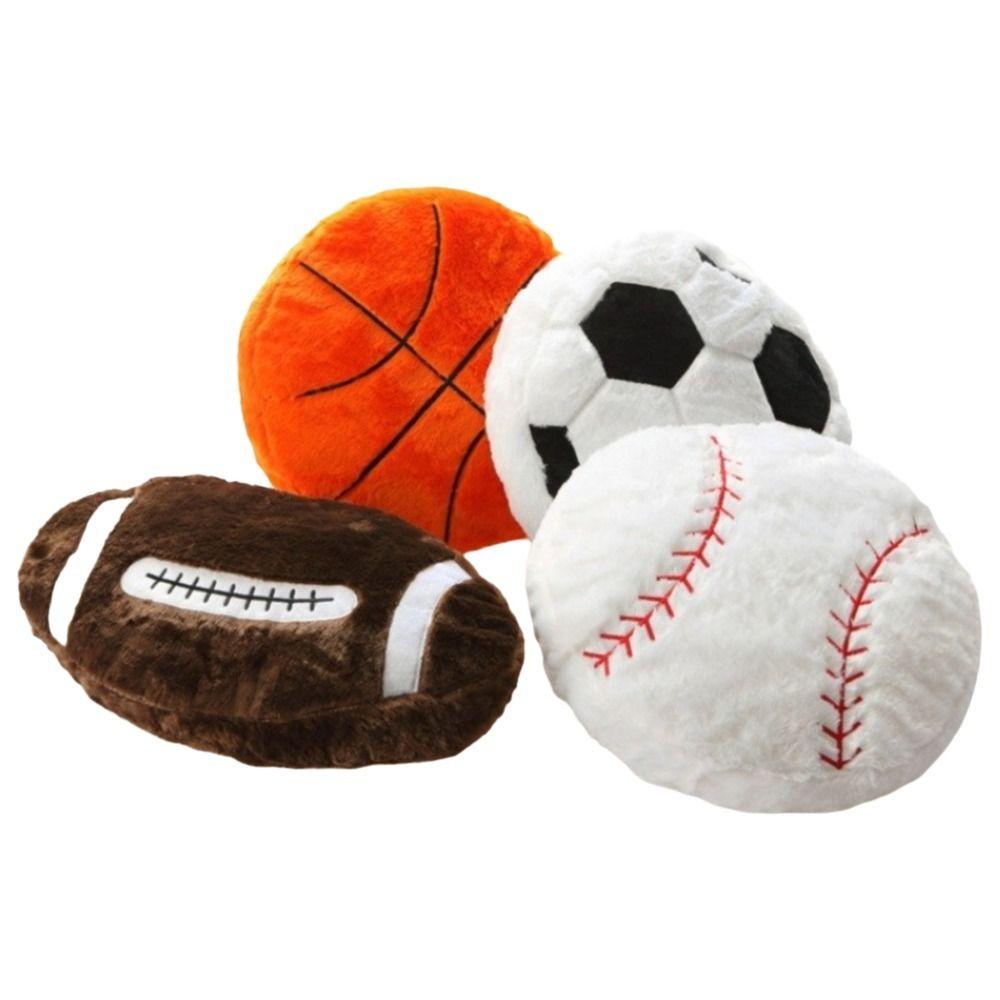 Sports Football Pillow Soft Plush Pillow Fun Cushion  Sports Fan
