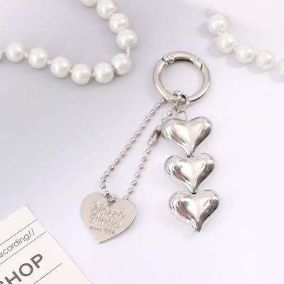 Modischer Schlüsselanhänger mit Herzperlen, multifunktional, Handy-Lanyard, personalisiertes Autoschlüssel-Accessoire, Schlüsselanhänger, Taschenanhänger