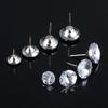 DRELD 10Pcs Diamond Crystal Upholstery Nails Buttons Tacks Studs Pins 14/16/18/22mm Sofa Wall Decoration Furniture Accessory