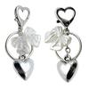 Chic Heart Keyring Unique Decoration Bowknot Keychain Ornament Phone Accessory Fashionable Key Chain for Girls and Women