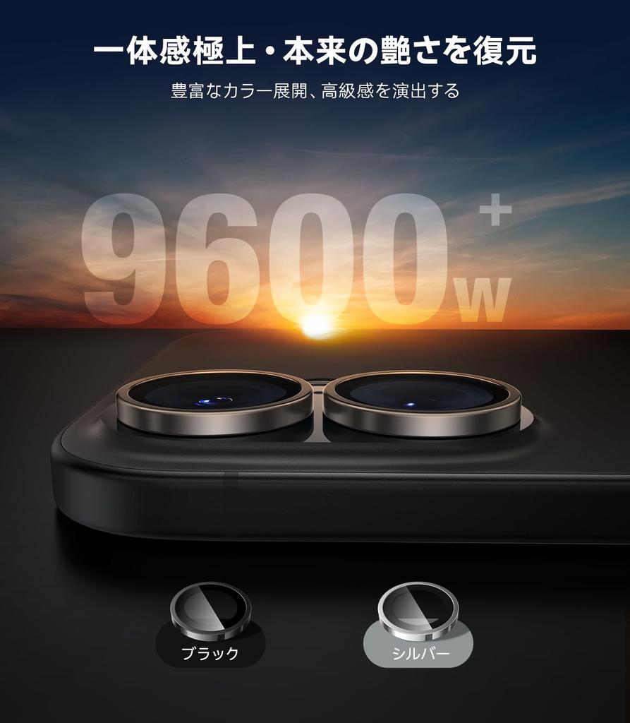TORRAS Camera Protective Film for iPhone Aerospace Metal Lens US Military Black 1 No Integrated Camera Cover for iPhone Black Titanium LensGuard 16/16