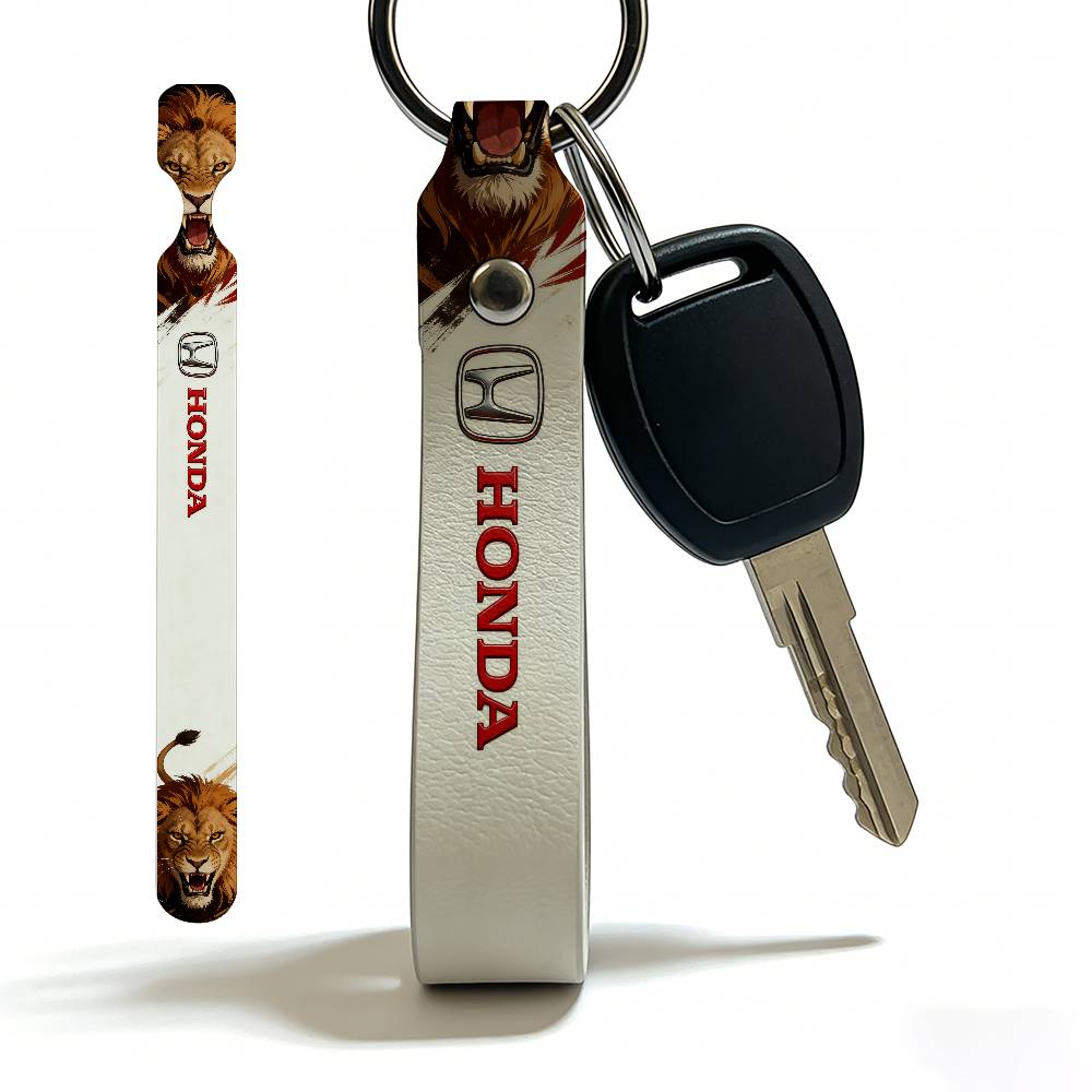 For HONDA ferocious beast Soft PU Leather Motorcycle Keychain Lightweight Key Holder For Scooter Racing LK6